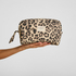 Kosmetyczka Duża Leopard, Beżowy