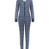 Dżersejowe onesie Fairisle, Niebieski
