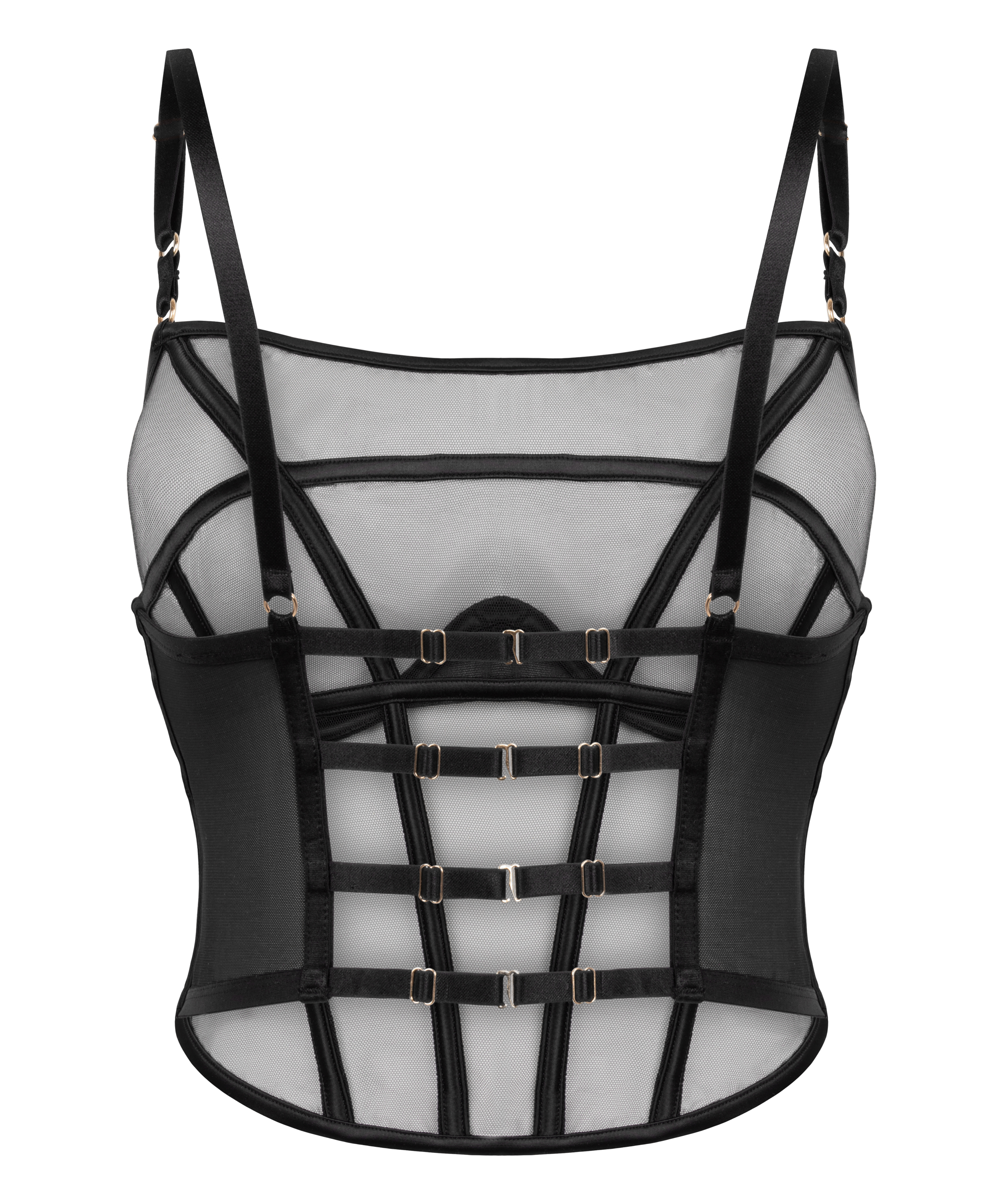 Biustonosz bustier Marie, Czarny, main