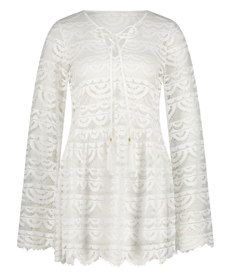 Sukienka plażowa, Biały