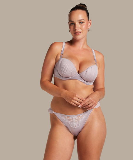 Biustonosz usztywniany z fiszbinami Antonia, Fioletowy