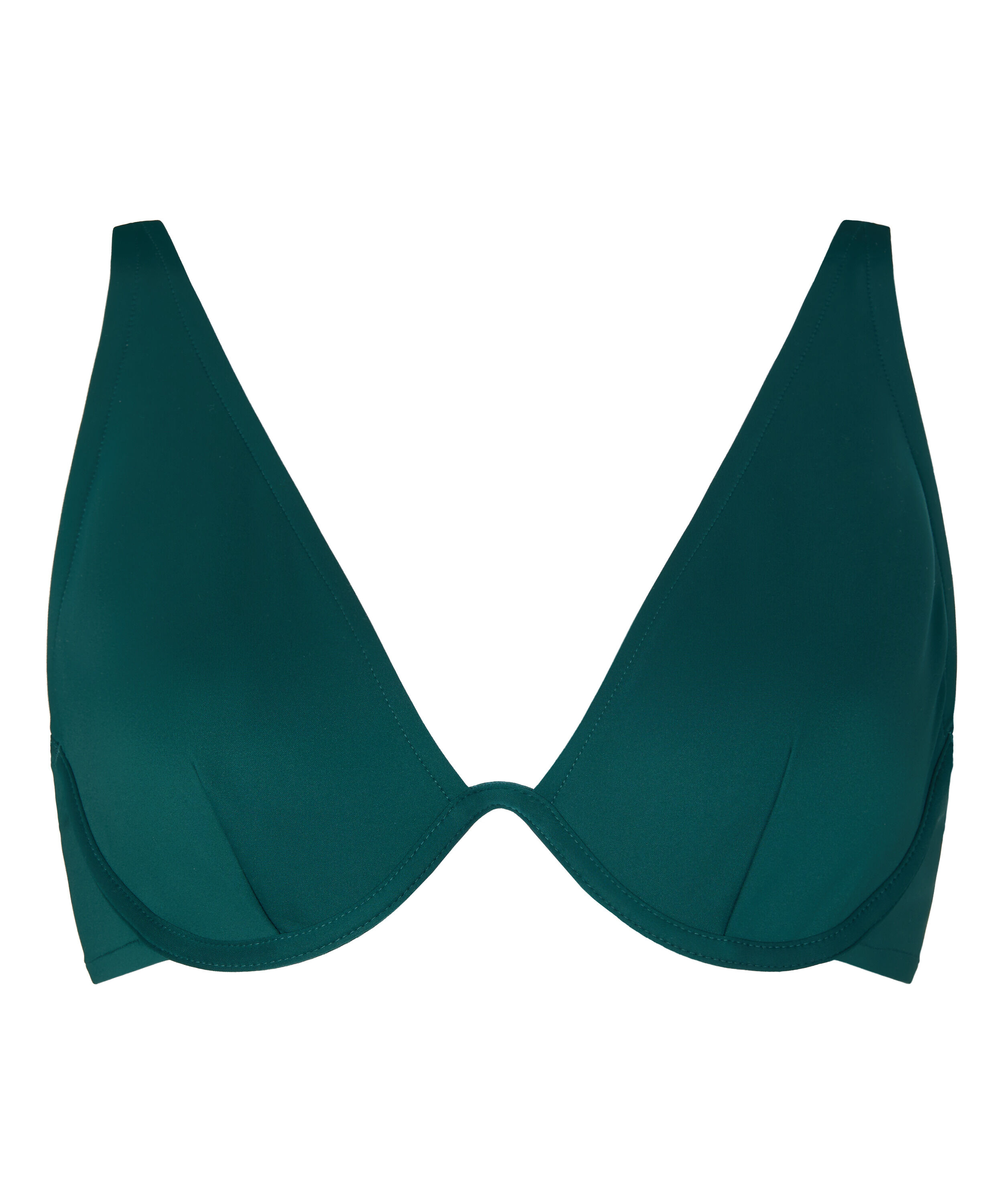 Neoprenowy top od bikini, Zielony