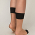 Skarpetki Sheer Back Seam, Czarny