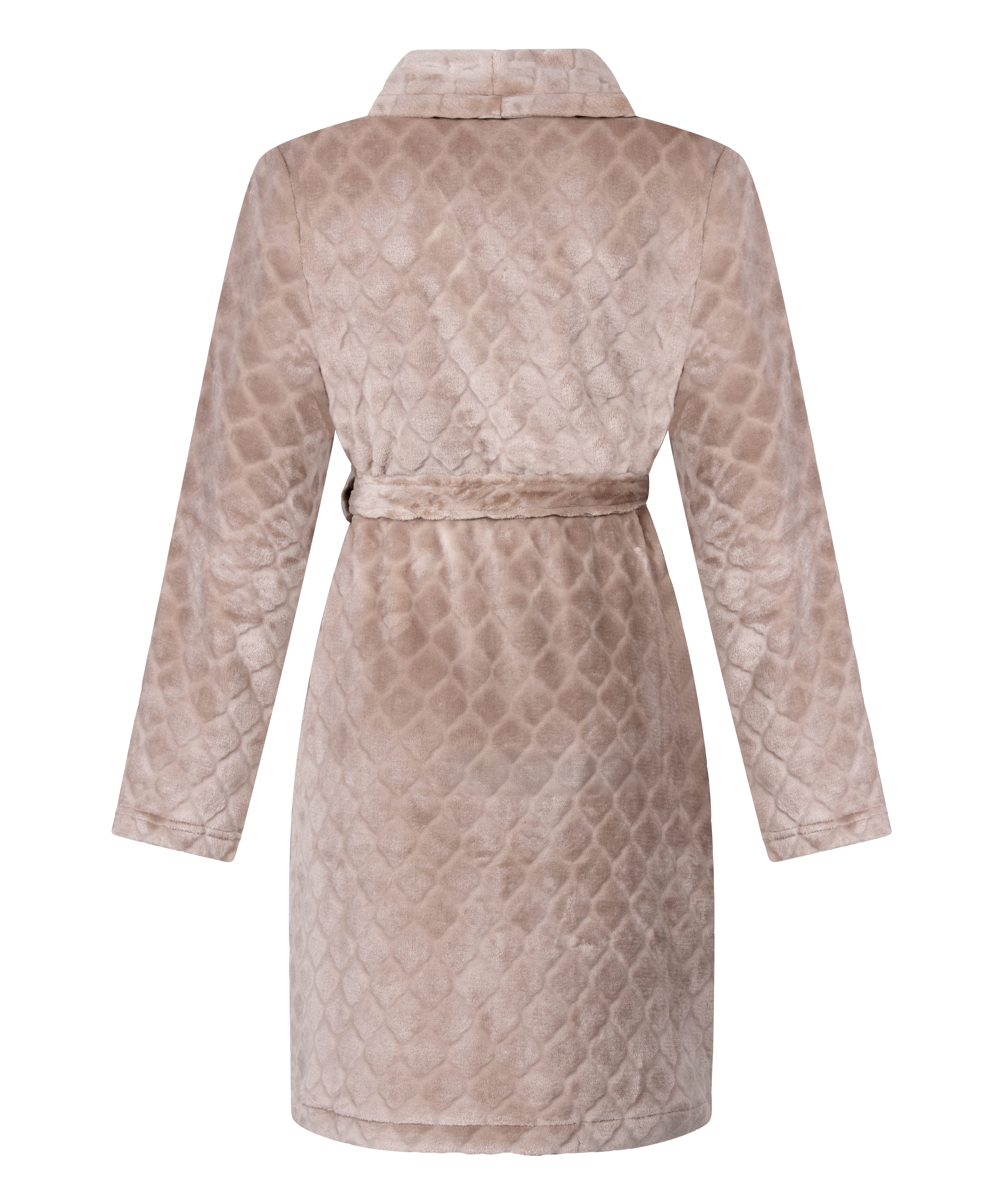 Polarowy szlafrok, Beżowy, main