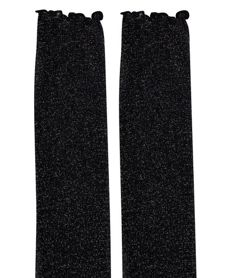 Skarpety Glitter, Czarny