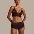 Majtki z francuskiej Lace Valerie, Czarny
