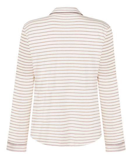 Narzutka Essential z dżerseju z długim rękawem, Biały