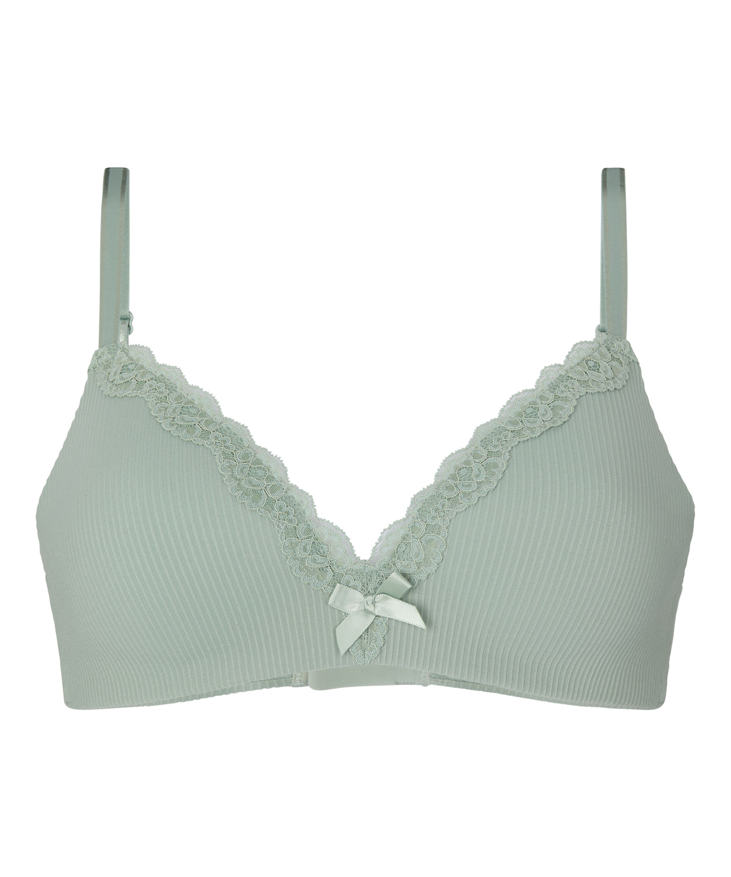 Biustonosz usztywniany bez fiszbin Lola, Zielony