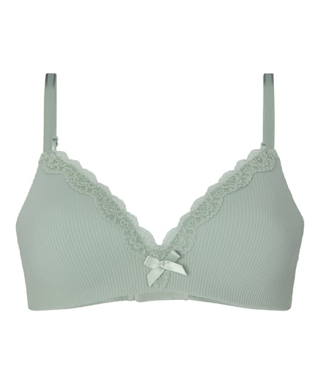 Biustonosz usztywniany bez fiszbin Lola, Zielony