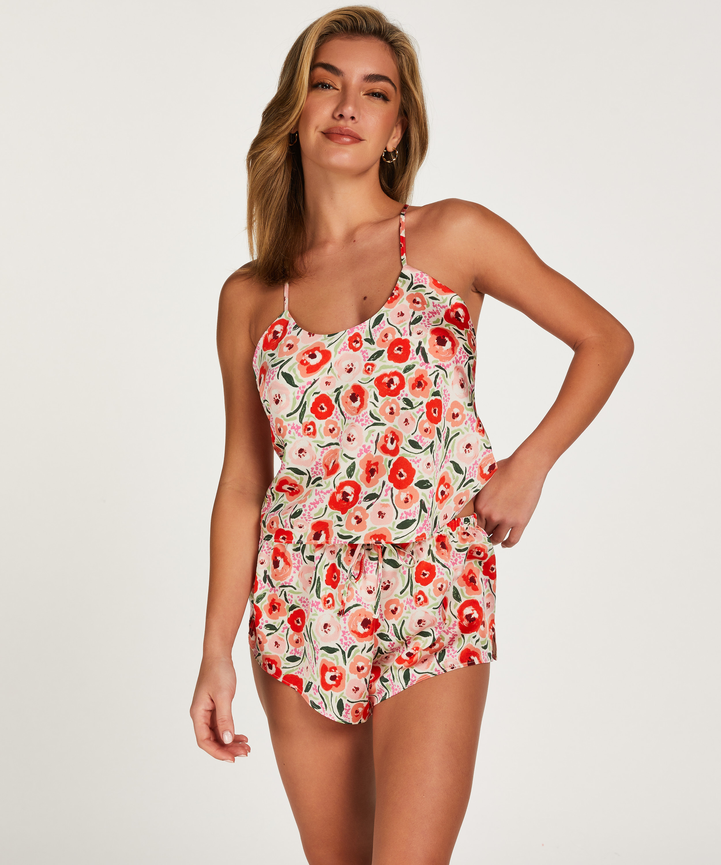 Satin Shorts, Biały, main