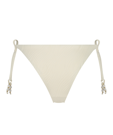 Majtki Bikini Wysoko Krojona Cozumel, Biały