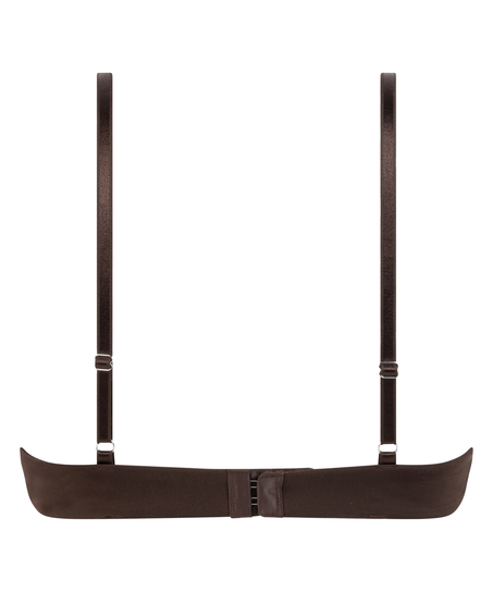 Nieusztywniany biustonosz z fiszbinami Rianne, Brązowy