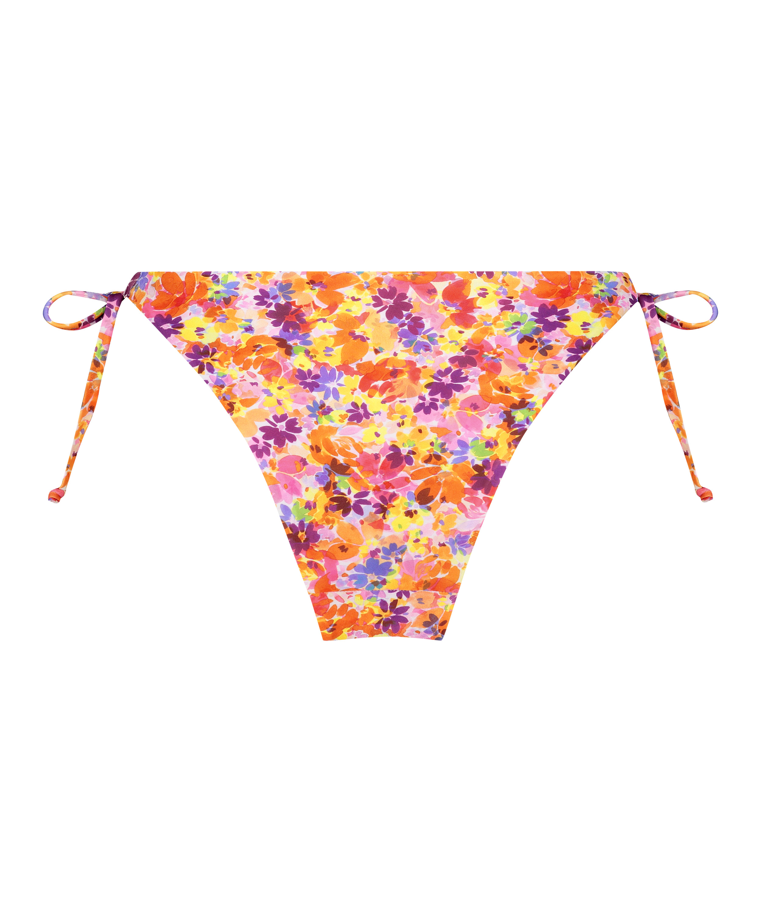 Majtki Bikini Wysoko Krojona Tiki, Pomarańczowy, main