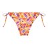 Majtki Bikini Wysoko Krojona Tiki, Pomarańczowy