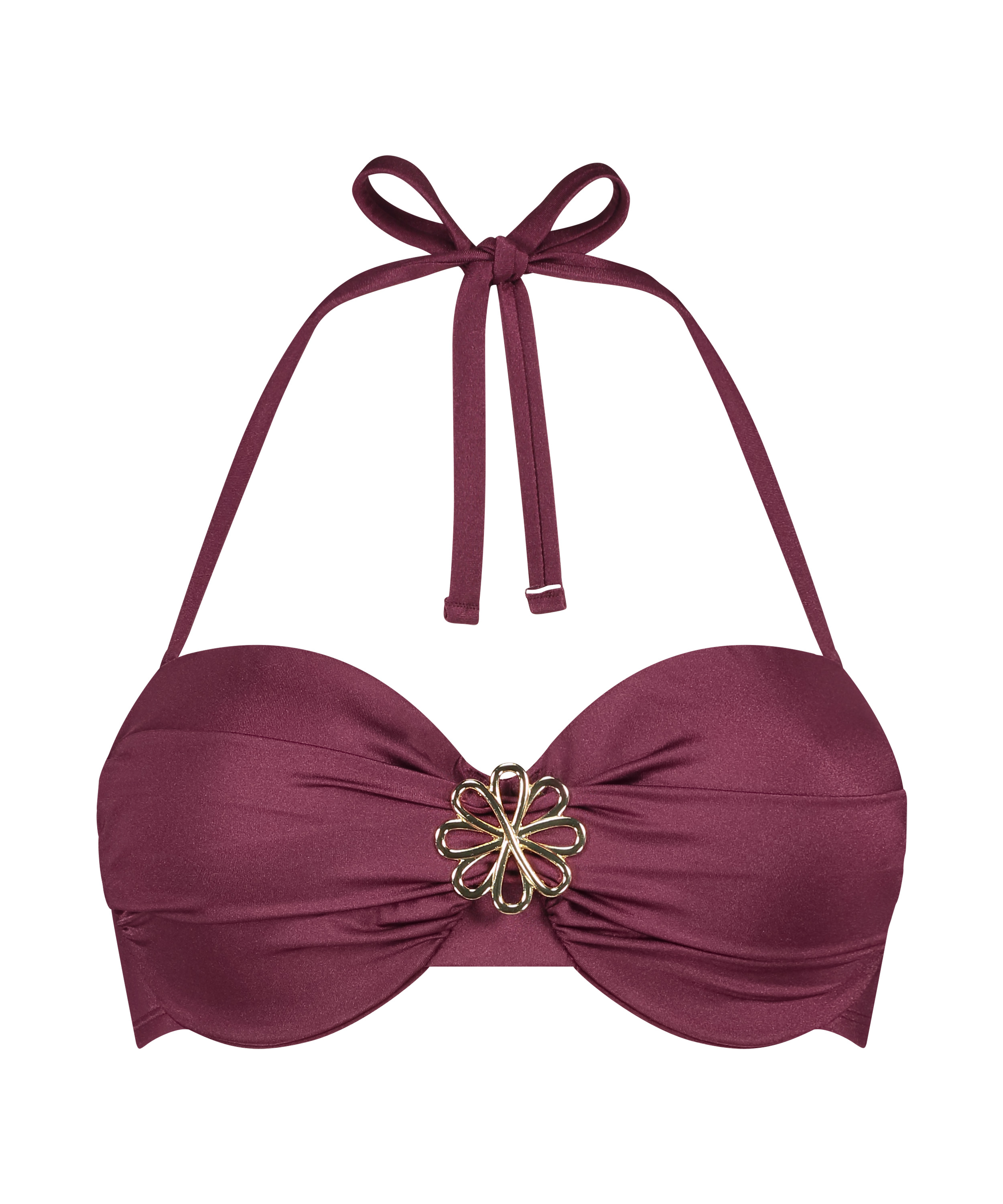 Usztywniona g&oacute;ra od bikini push-up Yucatan, Czerwony, main