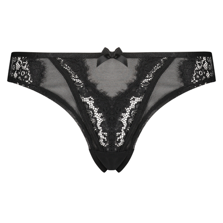 Odilla high-leg Brazilian, Czarny