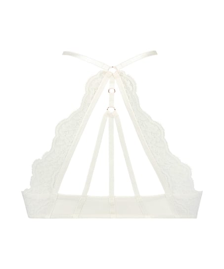 Usztywniony biustonosz push-up z fiszbinami Melissa, Biały