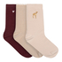 Skarpety 3 Pair Cotton, R&oacute;żowy