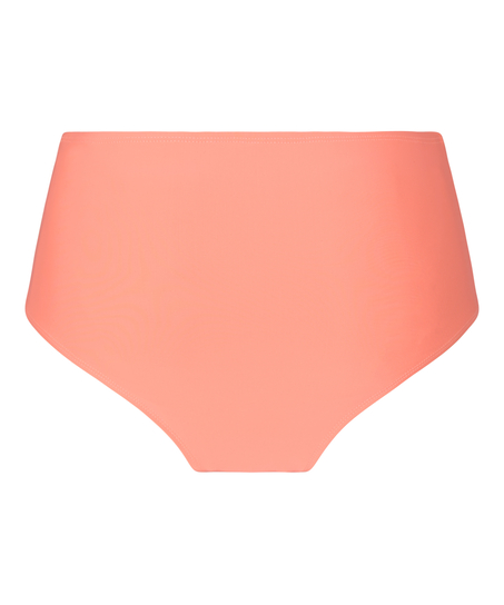 Wysokie Modelujące Majtki Bikini Luxe, Pomarańczowy
