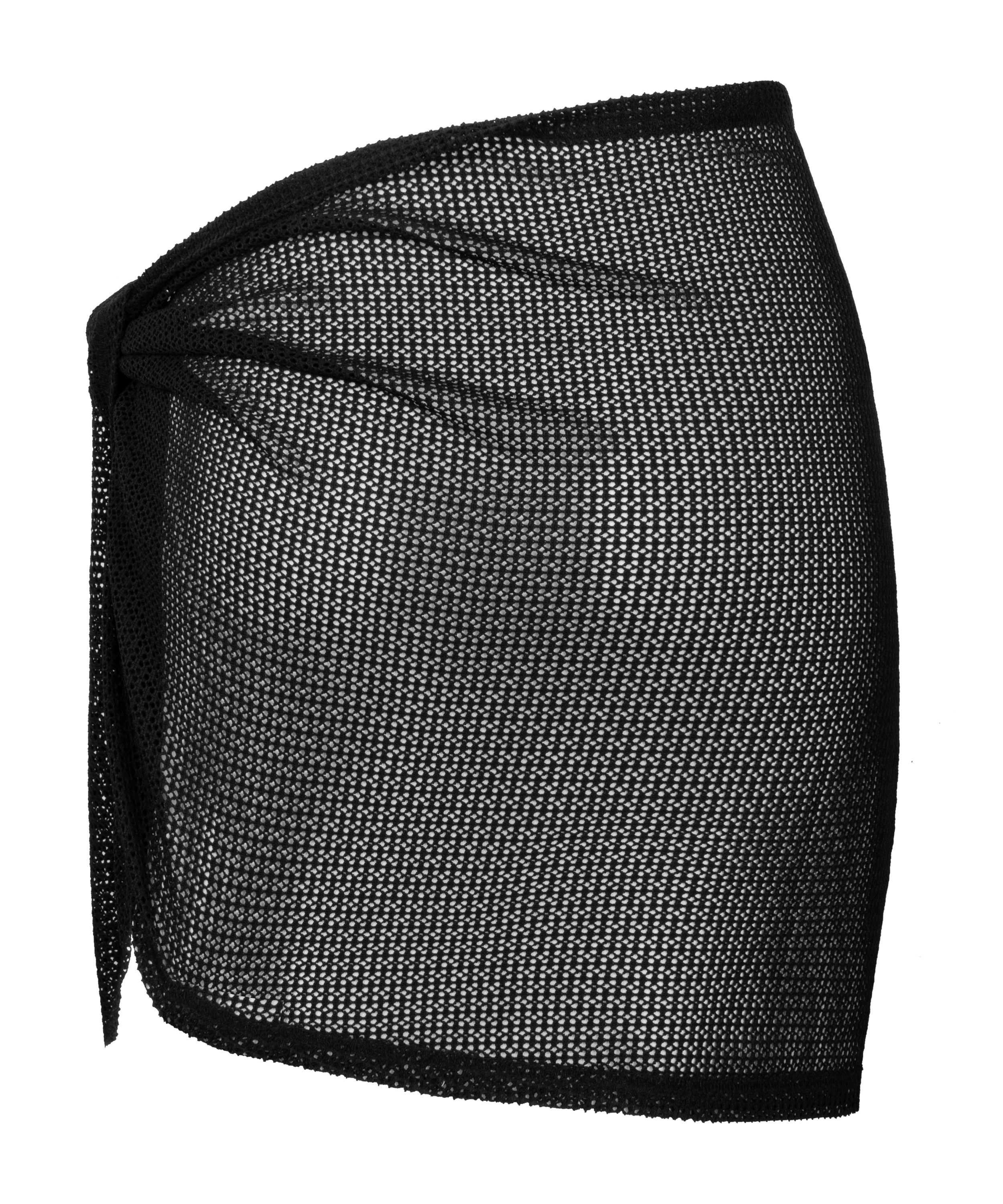 Plażowe dzianinowe pareo, Czarny, main