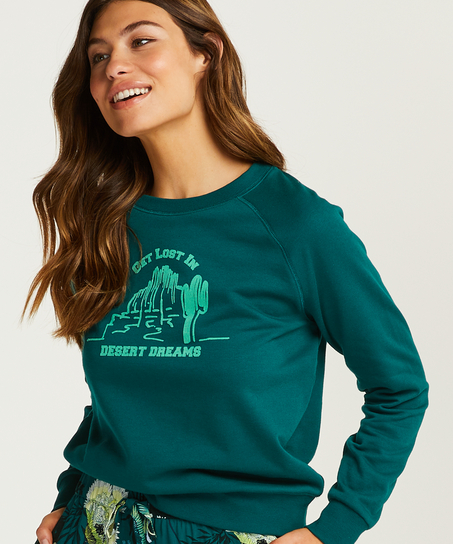 Top z długim rękawem Sweat Desert, Szary