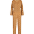 Reindeer Fleece Onesie, Brązowy