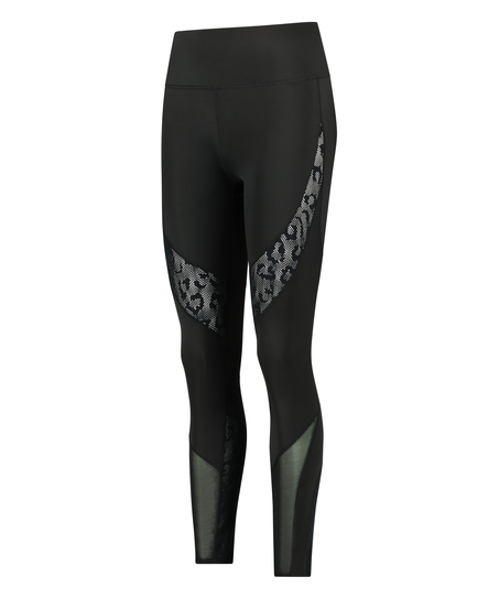 Legginsy z wysokim stanem HKMX Oh My Squat, Czarny