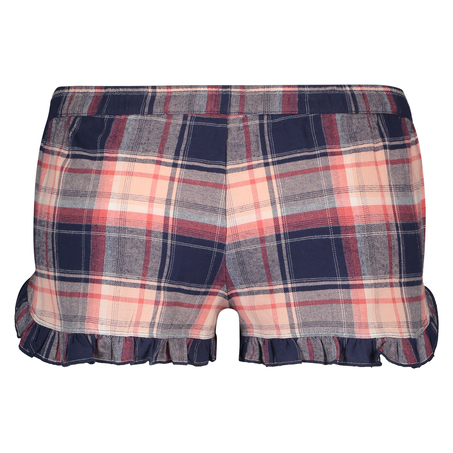 Checked Twill Shorts, Niebieski