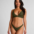 Majtki Bikini Wysoko Krojona Luna, Zielony