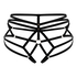 Elastyczne otwarte majtki, Czarny