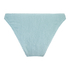 Majtki Bikini Wysoko Krojona Crinkle, Niebieski