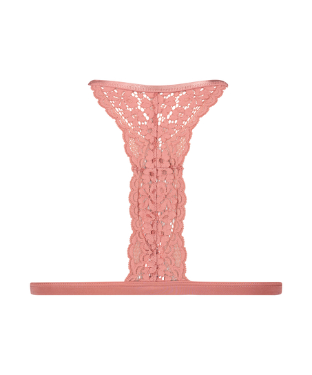 Braletka typu tr&oacute;jkąt Rose, R&oacute;żowy