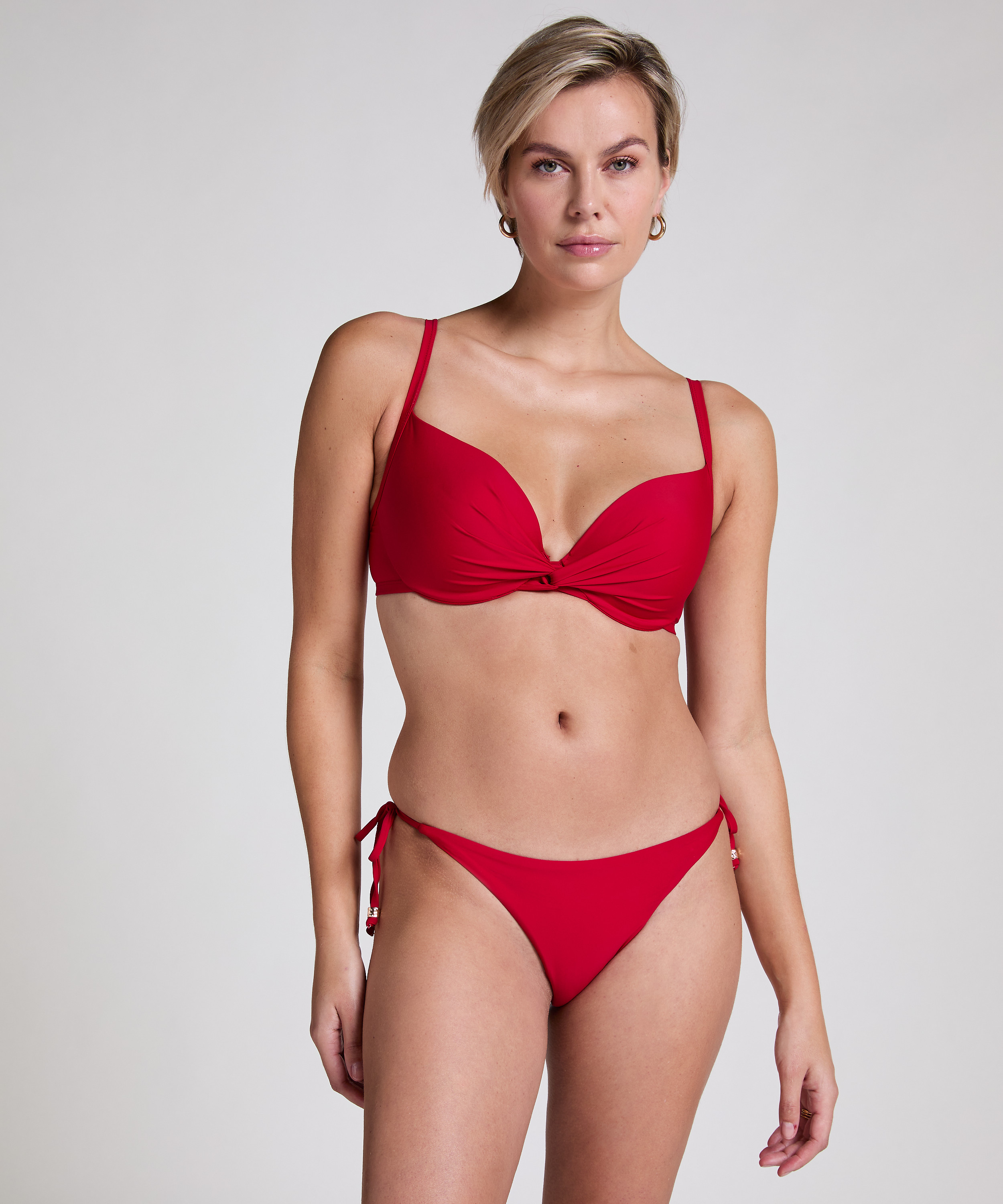 D&oacute;ł od bikini Luna String, Czerwony, main