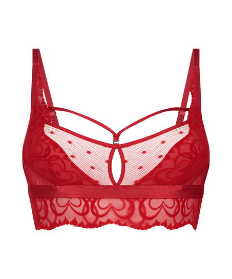 Biustonosz bralette Pippa, Czerwony