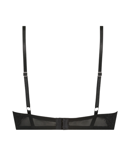 Jolie biustonosz maksymalnie powiększający biust z fiszbinami, Czarny