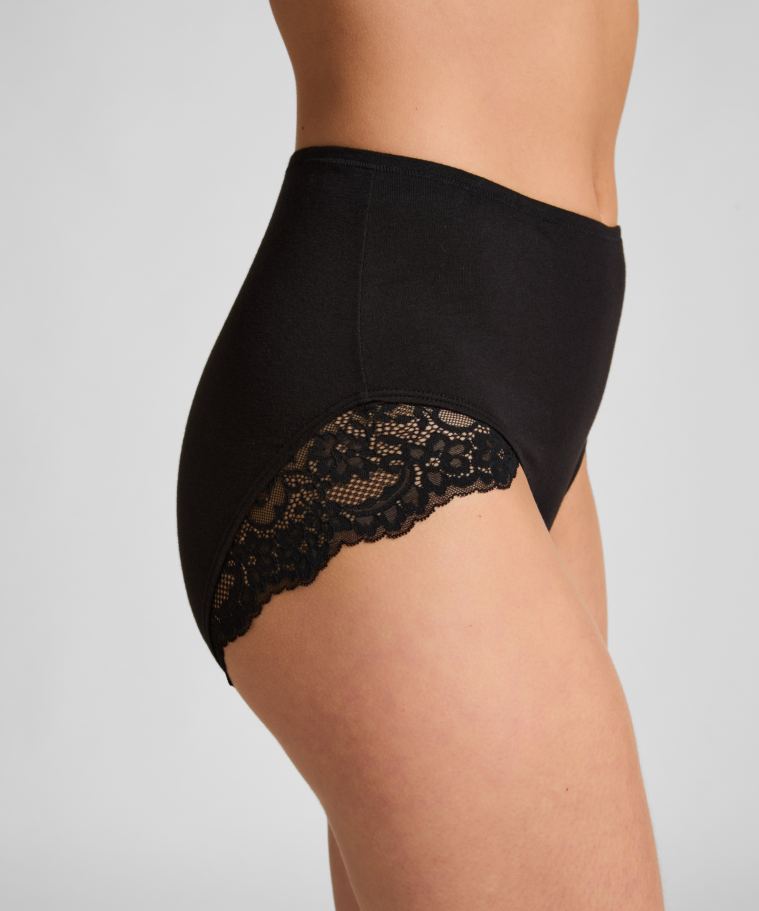 Koronkowa halka Maxi, Czarny, main