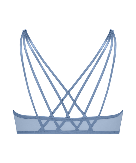 Usztywniony biustonosz typu push-up z fiszbinami Molly, Niebieski