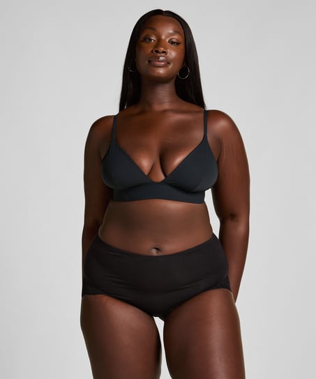 Koronkowa halka Maxi, Czarny