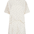 Zestaw Piżamowy Cotton Jersey Kr&oacute;tki, Biały