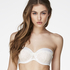 Delilah Padded Underwired Strapless Bra, Biały