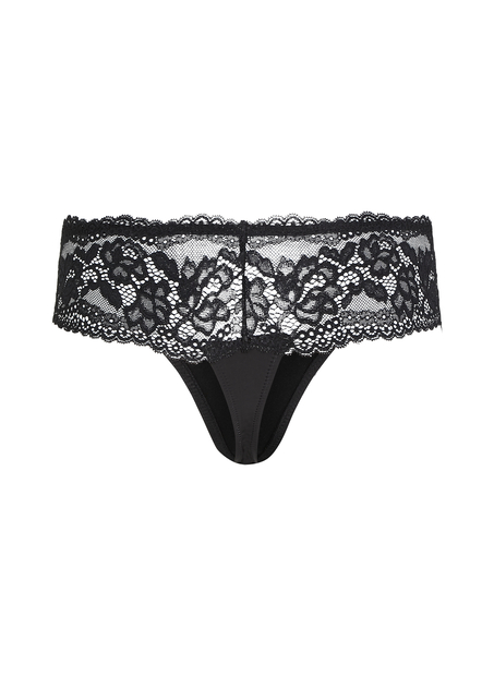Stringi typu bokserki Florence 3-pak, Czarny