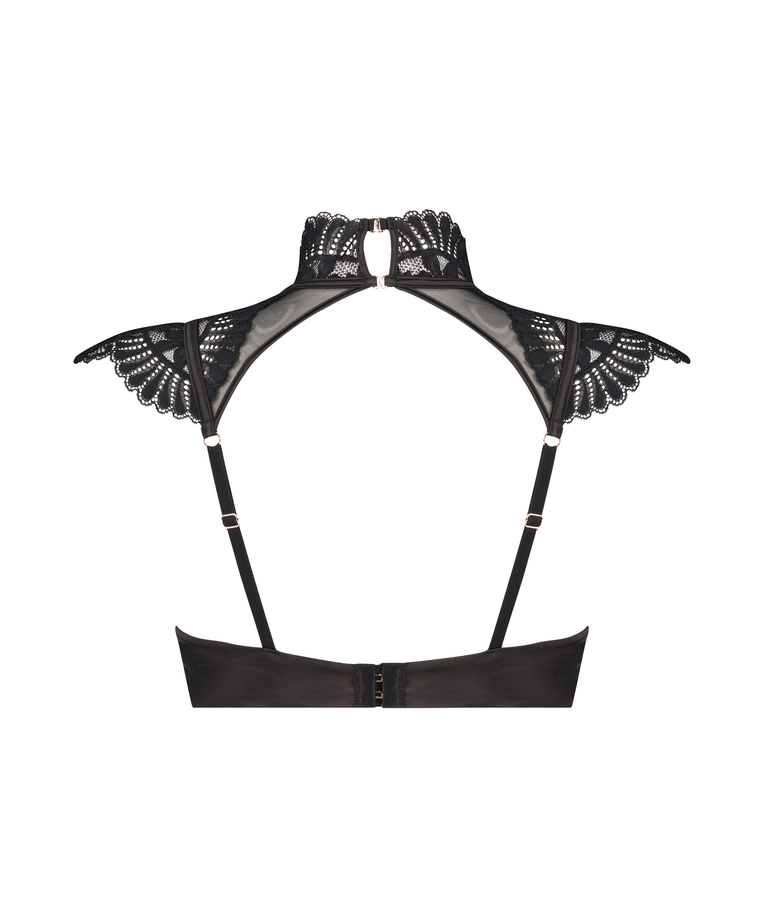 Biustonosz usztywniany z fiszbinami Jamie, Czarny, main