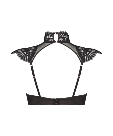 Biustonosz usztywniany z fiszbinami Jamie, Czarny