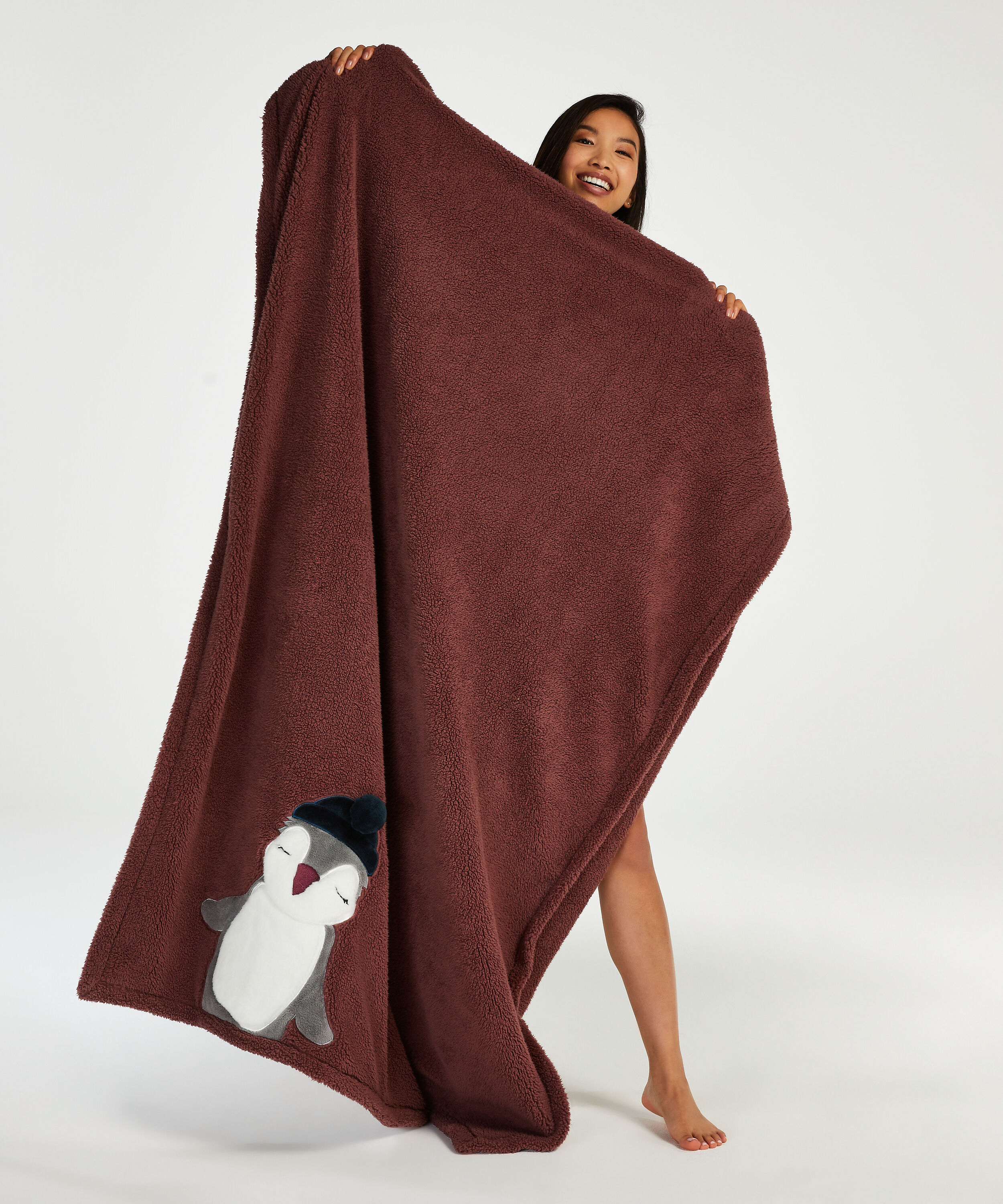 Christmas throw, R&oacute;żowy