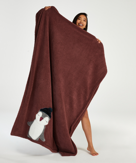 Christmas throw, Różowy