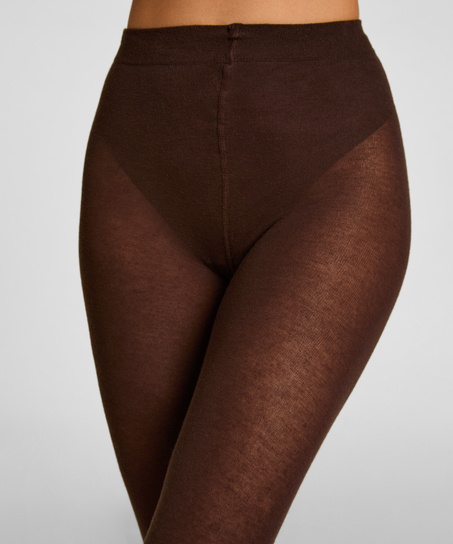 Tight Light Knit Cashmere Blend, Brązowy