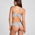 Biustonosz Push‑Up typu Longline Rosie, Niebieski