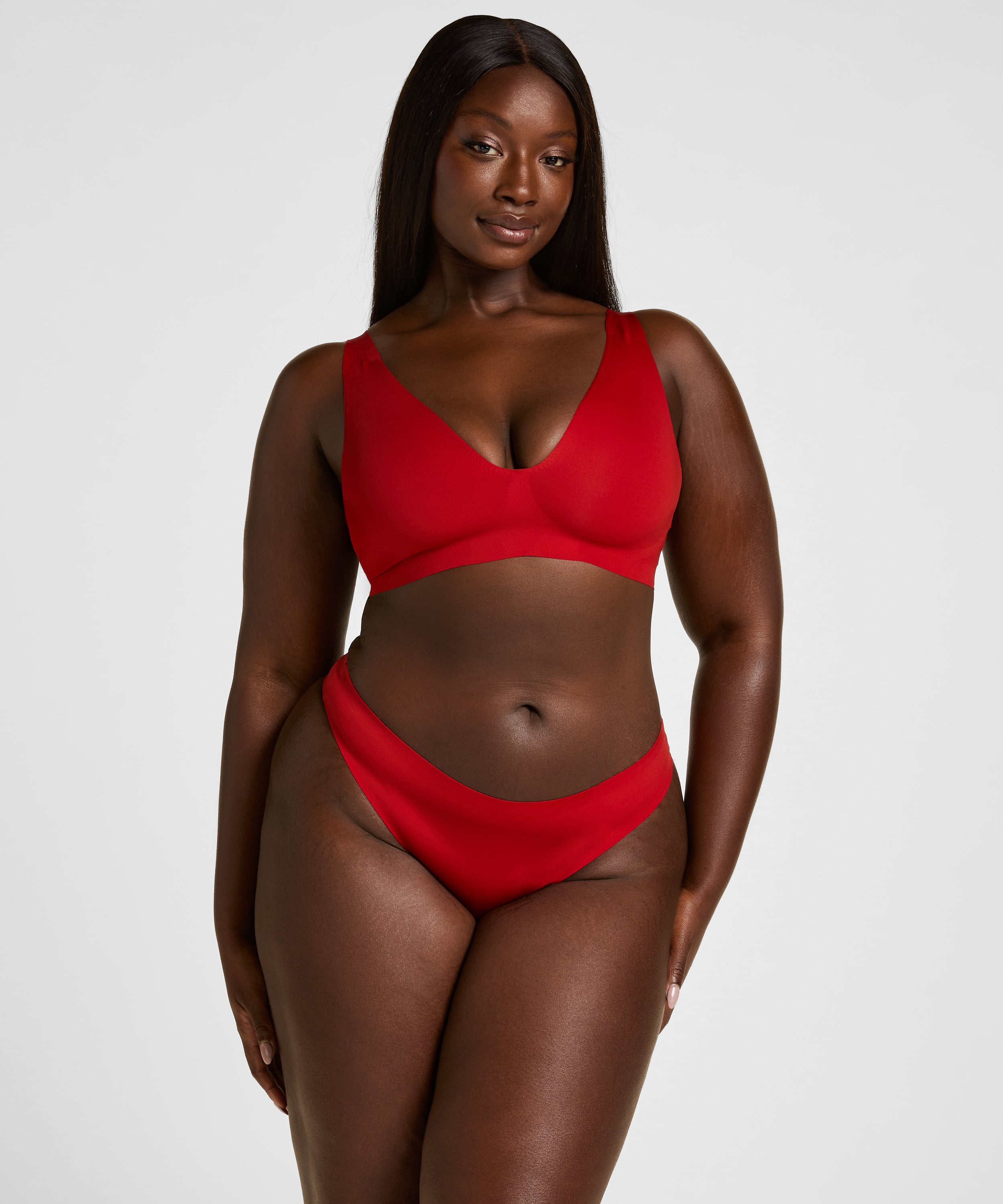 Super Comfort Stringi, Czerwony, main