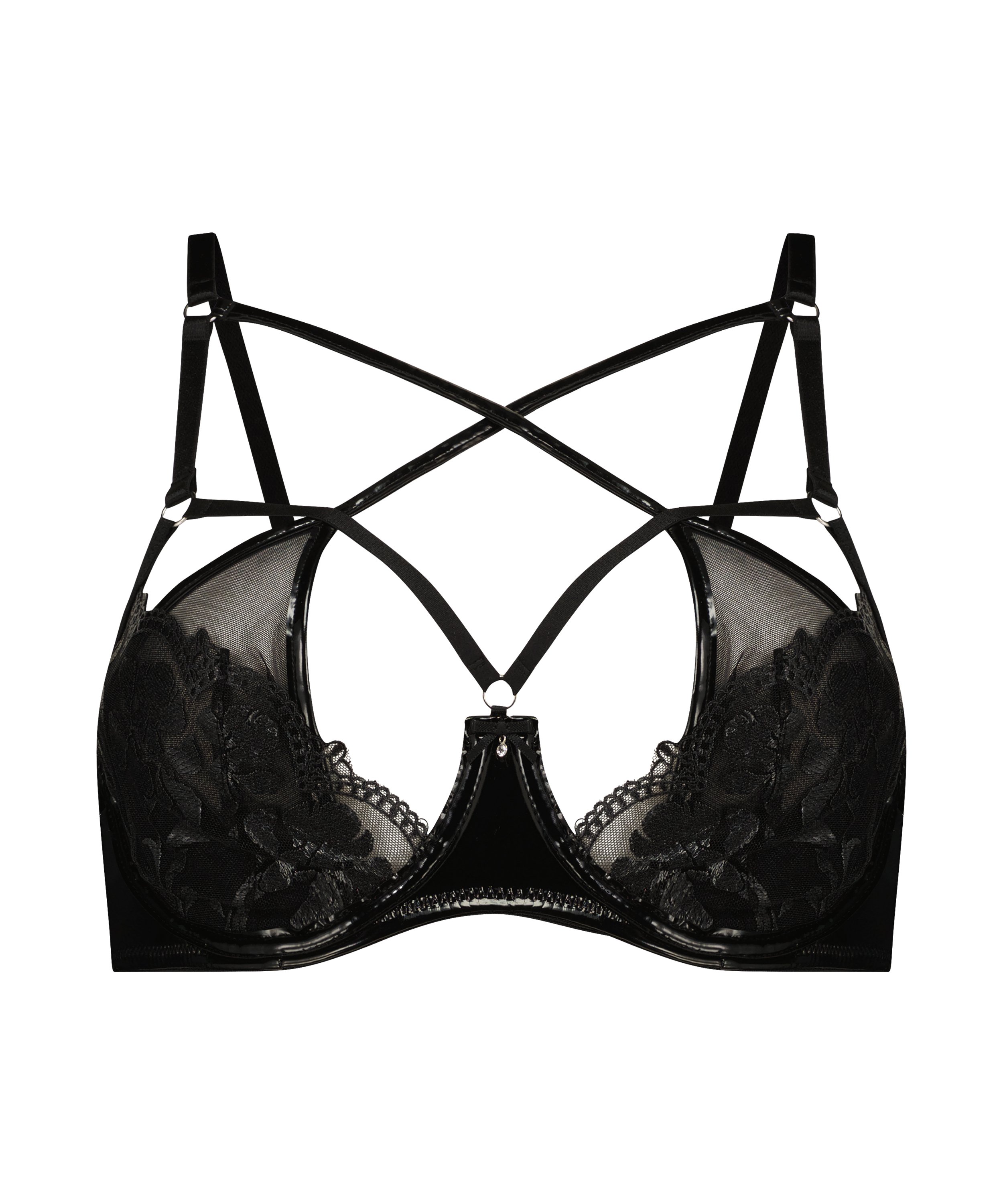 Nieusztywniany biustonosz z fiszbinami Jitske, Czarny, main