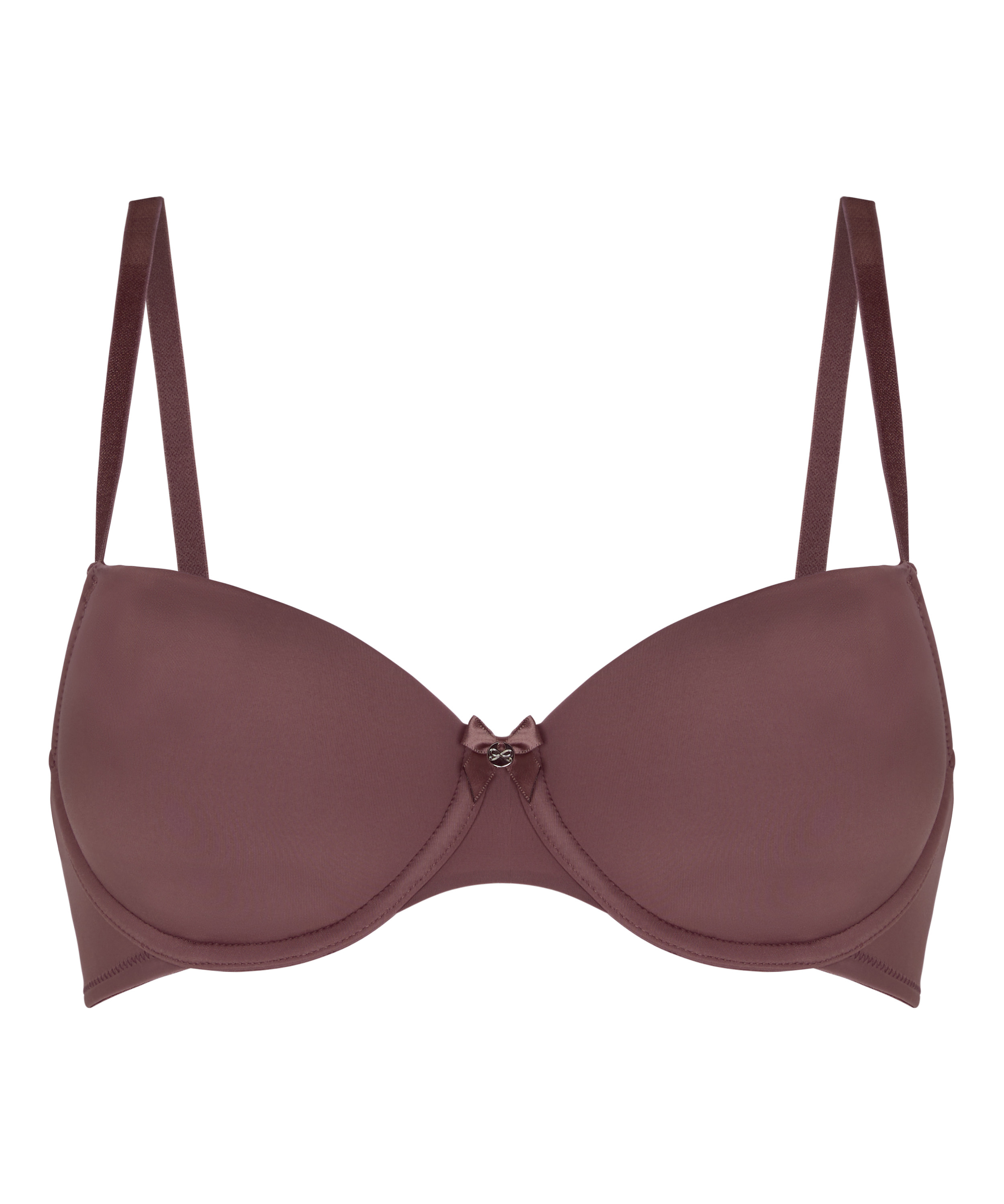 Demi Padded Underwired Bra, Brązowy, main